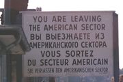 Sign at Checkpoint Charlie